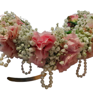 זר לראש עם מחרוזת